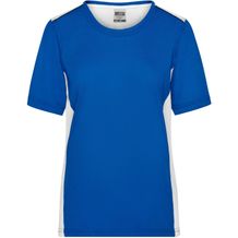 Ladies' Workwear T-Shirt - Strapazierfähiges und pflegeleichtes T-Shirt mit Kontrasteinsätzen [Gr. 4XL] (royal/white) (Art.-Nr. CA169740)