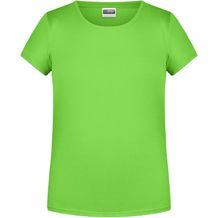 Girls' Basic-T - T-Shirt für Kinder in klassischer Form [Gr. M] (lime-green) (Art.-Nr. CA170399)