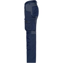 Workwear Stretch-Pants Slim Line - Spezialisierte Arbeitshose in schmaler Schnittführung mit elastischen Einsätzen und funktionellen Details [Gr. 44] (blau / grau) (Art.-Nr. CA170554)