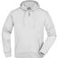 Men's Hooded Jacket - Kapuzenjacke aus formbeständiger Sweat-Qualität [Gr. S] (white) (Art.-Nr. CA171227)