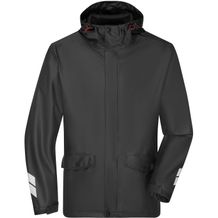 Worker Rain-Jacket - Praktische Unisex Regenjacke zum Überziehen, vielseitig einsetzbar [Gr. XL] (black) (Art.-Nr. CA171365)