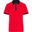 Ladies' Zip-Polo - Polo mit Reißverschluss aus Funktions-Polyester für Promotion, Sport und Freizeit [Gr. XL] (light-red/black) (Art.-Nr. CA171588)