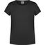 Girls' Basic-T - T-Shirt für Kinder in klassischer Form [Gr. S] (black) (Art.-Nr. CA171602)