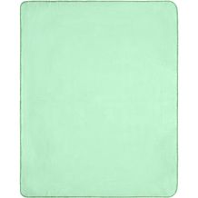 Fleece Blanket - Fleecedecke mit gekettelten Kanten (soft-green / green) (Art.-Nr. CA172705)