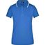 Ladies' Polo Tipping - Hochwertiges Piqué-Polohemd mit Kontraststreifen [Gr. L] (royal/white) (Art.-Nr. CA174614)