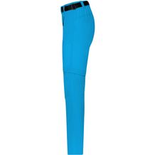 Ladies' Zip-Off Trekking Pants - Bi-elastische Outdoorhose in sportlicher Optik [Gr. M] (blau / neon) (Art.-Nr. CA175004)