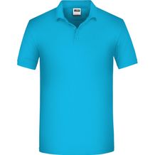 Men's BIO Workwear Polo - Pflegeleichtes und strapazierfähiges Polo [Gr. 4XL] (Turquoise) (Art.-Nr. CA175378)