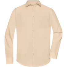 Men's Shirt Longsleeve Poplin - Klassisches Shirt aus pflegeleichtem Mischgewebe [Gr. 3XL] (stone) (Art.-Nr. CA175518)