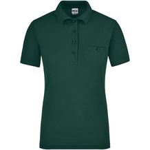 Ladies' Workwear Polo Pocket - Pflegeleichtes und strapazierfähiges Polo mit Brusttasche [Gr. XS] (dark-green) (Art.-Nr. CA176481)