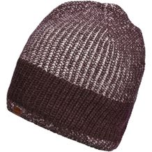 Urban Knitted Hat - Melierte Strickmütze in modischem Ripp-Design (plum / glacier-grey) (Art.-Nr. CA176581)