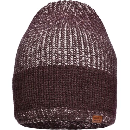 Urban Knitted Hat - Melierte Strickmütze in modischem Ripp-Design (Art.-Nr. CA176581) - Breite umlaufende Uni-Rippe
Extra lange...