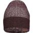 Urban Knitted Hat - Melierte Strickmütze in modischem Ripp-Design (plum/glacier-grey) (Art.-Nr. CA176581)