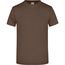 Round-T Heavy (180g/m²) - Komfort-T-Shirt aus strapazierfähigem Single Jersey [Gr. 4XL] (Brown) (Art.-Nr. CA177616)