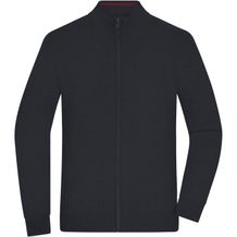 Men's Zip Cardigan - Klassische Strickjacke mit Reißverschluss [Gr. M] (black) (Art.-Nr. CA179661)