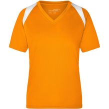 Ladies' Running-T - Atmungsaktives Laufshirt [Gr. M] (orange/white) (Art.-Nr. CA179811)