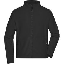 Men's Fleece Jacket - Fleecejacke mit Stehkragen im klassischen Design [Gr. 4XL] (black) (Art.-Nr. CA180484)
