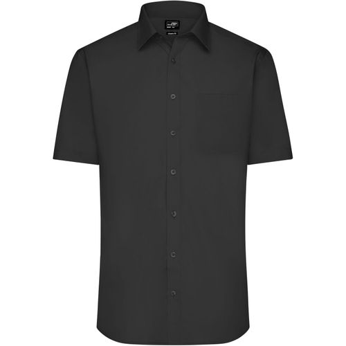 Men's Shirt Shortsleeve Poplin - Klassisches Shirt aus pflegeleichtem Mischgewebe [Gr. 4XL] (Art.-Nr. CA180609) - Popeline-Qualität mit Easy-Care-Ausrüs...