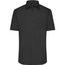 Men's Shirt Shortsleeve Poplin - Klassisches Shirt aus pflegeleichtem Mischgewebe [Gr. 4XL] (black) (Art.-Nr. CA180609)