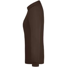 Ladies' Workwear Polo Pocket Longsleeve - Pflegeleichtes und strapazierfähiges Langarm Polo mit Brusttasche [Gr. 4XL] (Braun) (Art.-Nr. CA180904)