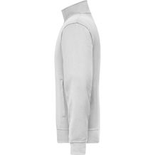 Workwear Sweat Jacket - Sweat-Jacke mit Stehkragen und Reißverschluss [Gr. 4XL] (weiß) (Art.-Nr. CA181243)