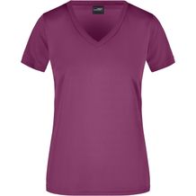 Ladies' Active-V - Funktions T-Shirt für Freizeit und Sport [Gr. M] (Purple) (Art.-Nr. CA182270)