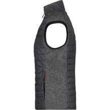Ladies' Knitted Hybrid Vest - Weste im stylischen Materialmix [Gr. XXL] (Grau) (Art.-Nr. CA182677)