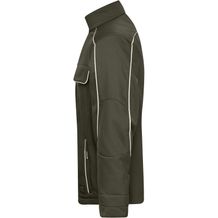 Workwear Softshell Jacket - SOLID - - Professionelle Softshelljacke im cleanen Look mit hochwertigen Details [Gr. S] (braun / grün / oliv) (Art.-Nr. CA183089)