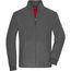 Men's Bonded Fleece Jacket - Fleecejacke mit kontrastfarbiger Innenseite [Gr. S] (carbon/red) (Art.-Nr. CA184360)