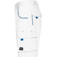 Workwear Bermudas - Funktionelle kurze Hose im sportlichen Look mit hochwertigen Details (white / royal) (Art.-Nr. CA184879)