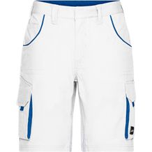 Workwear Bermudas - Funktionelle kurze Hose im sportlichen Look mit hochwertigen Details [Gr. 60] (white/royal) (Art.-Nr. CA184879)