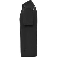 Men's Workwear Polo - Strapazierfähiges und pflegeleichtes Polo mit Kontrastpaspel (black) (Art.-Nr. CA185563)