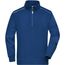 Workwear Half-Zip Sweat - Sweatshirt mit Stehkragen, Reißverschluss und Kontrastpaspel [Gr. 4XL] (dark-royal) (Art.-Nr. CA185699)
