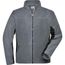Men's Workwear Fleece Jacket - Strapazierfähige Fleecejacke im Materialmix [Gr. 6XL] (carbon/black) (Art.-Nr. CA186713)