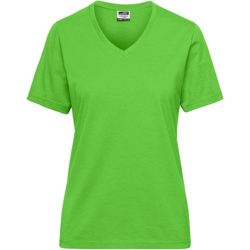 Ladies' BIO Workwear T-Shirt - Strapazierfähiges und pflegeleichtes T-Shirt [Gr. XL] (Art.-Nr. CA187593) - Materialmix aus gekämmter, ringgesponne...