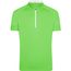 Men's Bike-T Half Zip - Sportliches Radtrikot [Gr. M] (bright-green/white) (Art.-Nr. CA188396)