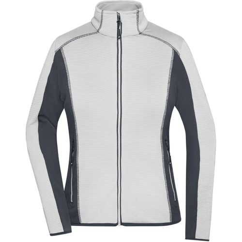Ladies' Structure Fleece Jacket - Stretchfleecejacke im sportlichen Look [Gr. XL] (Art.-Nr. CA188473) - Angenehm weiche, bi-elastische, pflegele...