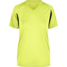 Ladies' Running-T - Funktionelles Laufshirt [Gr. XL] (fluo-yellow/black) (Art.-Nr. CA188792)