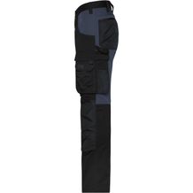 Workwear Stretch-Pants Slim Line - Spezialisierte Arbeitshose in schmaler Schnittführung mit elastischen Einsätzen und funktionellen Details [Gr. 42] (schwarz / grau) (Art.-Nr. CA189387)