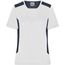 Ladies' Workwear T-Shirt - Strapazierfähiges und pflegeleichtes T-Shirt mit Kontrasteinsätzen [Gr. 4XL] (white/carbon) (Art.-Nr. CA189502)