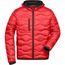 Men's Padded Jacket - Gesteppte Jacke mit sorona®AURA Wattierung (nachwachsender, pflanzlicher Rohstoff) [Gr. M] (red/black) (Art.-Nr. CA189818)