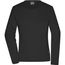 Ladies' Workwear-Longsleeve-T - Strapazierfähiges und pflegeleichtes Langarm Shirt [Gr. 4XL] (black) (Art.-Nr. CA190273)