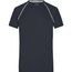 Men's Sports T-Shirt - Funktionsshirt für Fitness und Sport [Gr. XXL] (black/white) (Art.-Nr. CA191060)