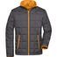 Men's Padded Light Weight Jacket - Steppjacke mit wärmender Thinsulate3M-Wattierung [Gr. XL] (carbon/orange) (Art.-Nr. CA191455)