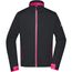 Men's Sports Softshell Jacket - Funktionelle Softshelljacke für Sport, Freizeit und Promotion [Gr. XL] (black/light-red) (Art.-Nr. CA192147)