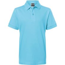 Classic Polo Junior - Hochwertiges Polohemd mit Armbündchen [Gr. S] (sky-blue) (Art.-Nr. CA192560)