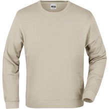 Basic Sweat - Klassisches Sweatshirt aus French-Terry [Gr. 3XL] (stone) (Art.-Nr. CA192745)