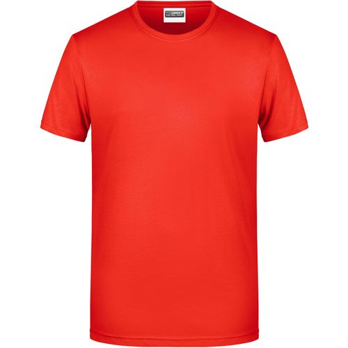 Men's Basic-T - Herren T-Shirt in klassischer Form [Gr. 3XL] (Art.-Nr. CA192952) - 100% gekämmte, ringgesponnene BIO-Baumw...