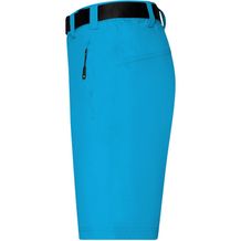 Men's Trekking Shorts - Bi-elastische kurze Outoorhose [Gr. M] (blau / neon) (Art.-Nr. CA193054)