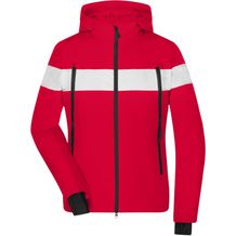 Ladies' Wintersport Jacket - Sportliche, wasserdichte Winterjacke mit sorona®AURA Wattierung (nachwachsender, pflanzlicher Rohstoff) [Gr. XL] (light-red/white) (Art.-Nr. CA193925)