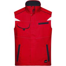 Workwear Vest - Funktionelle Weste im sportlichen Look mit hochwertigen Details [Gr. 4XL] (red/navy) (Art.-Nr. CA195355)